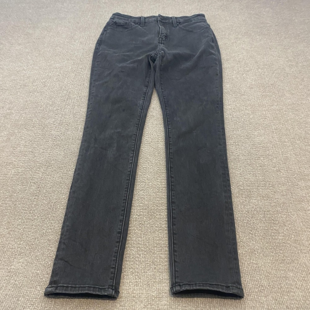 Buckle Black Fit No 93 Skinny Jeans Women 28x32 Gray Black Wash Mid Rise Stretch